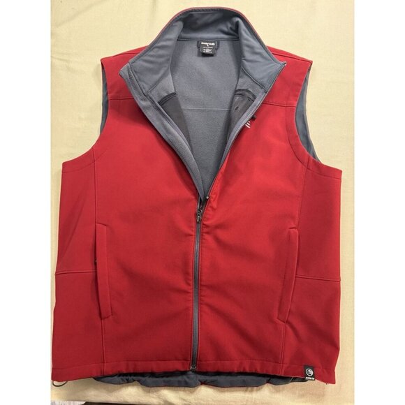 NEW Solaris Vest Mens Large Red Zip Water Resistant Fleece Lined Hiking Outdoor - Picture 12 of 15